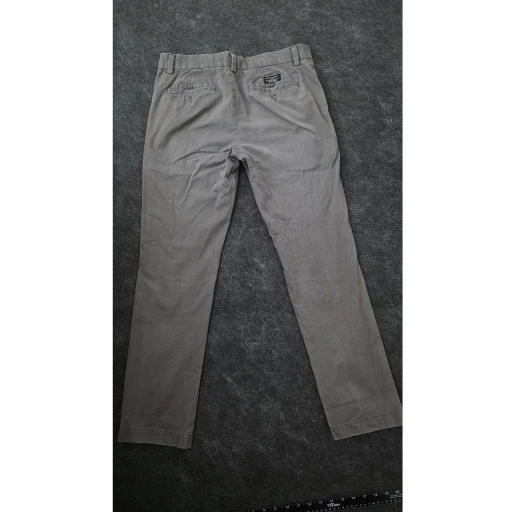 Banana Republic Fulton Skinny Chino Pants Mens Gray Cotton Blend 30x32